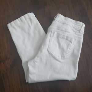 White Crop Jeans